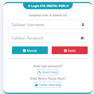 Register PGRI Bulungan - Persatuan Guru Republik Indonesia Cabang Bulungan